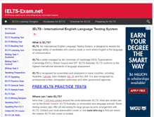 Tablet Screenshot of ielts-exam.net